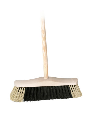 HOMIX - zmeták drevený 35 cm s drevenou rúčkou exotic 120 cm