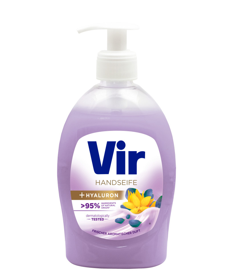 VIR - tekuté mydlo - 400 ml  - svieža aromatická vôňa + HYALURON