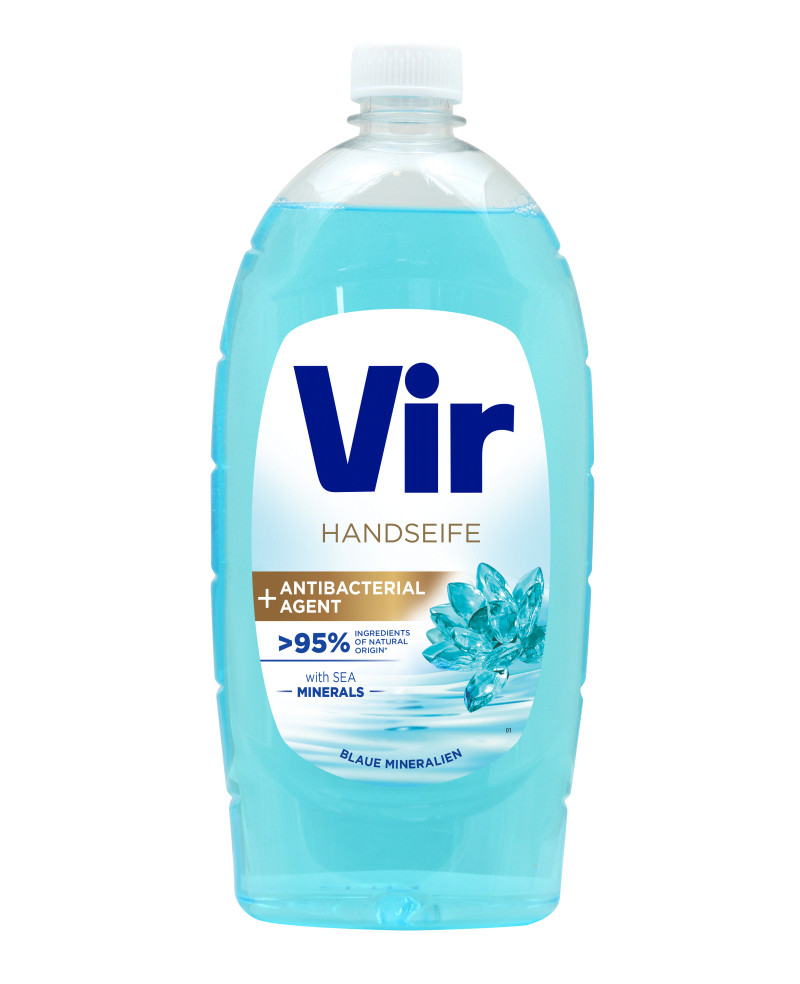 VIR - tekuté mydlo -  800 ml  - BLAUE MINERALIEN - s antibakteriálnym účinkom a morskými minerálmi