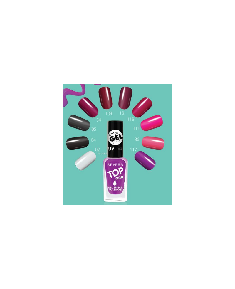 REVERS - lak na nechty 10 ml - TOP ONE - SET I