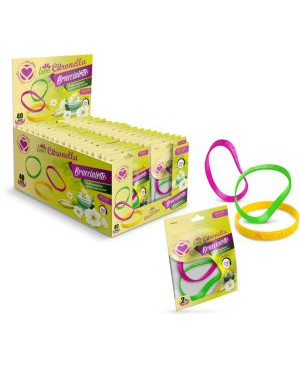 EI - Citronella - náramok repelentný 2 ks - silikónový