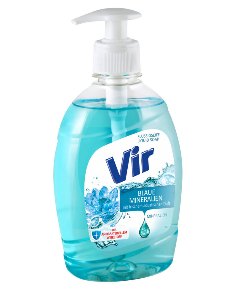 VIR - tekuté mydlo - 400 ml  - BLAUE MINERALIEN - s antibakteriálnym účinkom