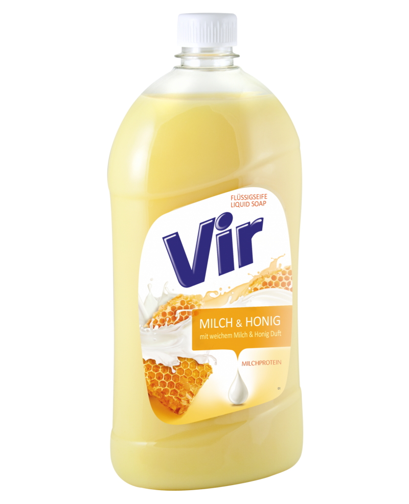 VIR - tekuté mydlo -  800 ml  - MILCH & HONIG