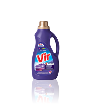 VIR - tekutý prací prostriedok - COLOR - de luxe - 1100 ml