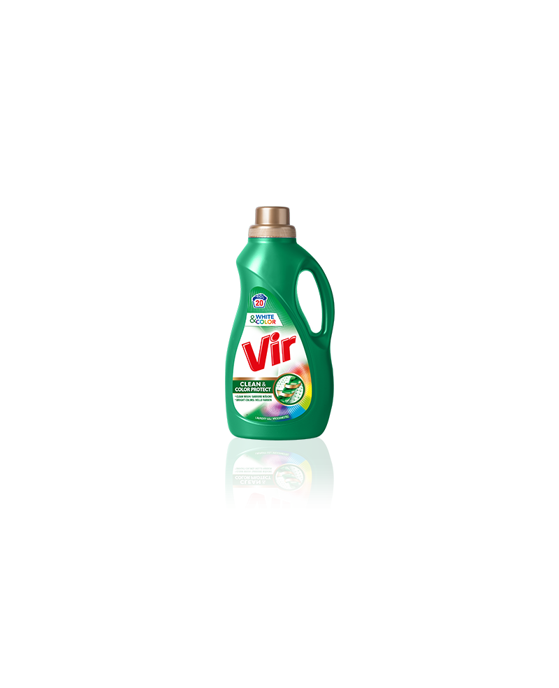 VIR - tekutý prací prostriedok - WHITE & COLOR - 1000 ml - 20 praní