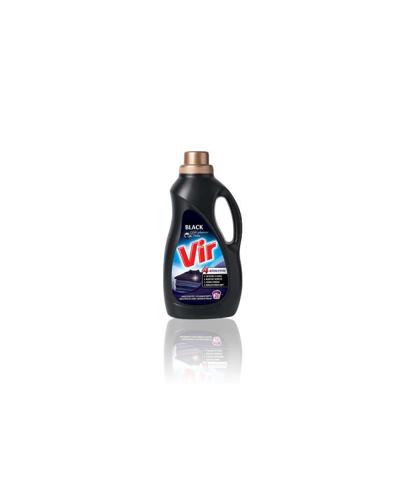 VIR - tekutý prací prostriedok - BLACK - 1000 ml - 20 praní