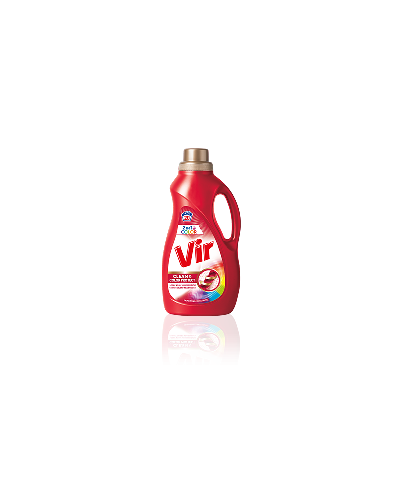 VIR - tekutý prací prostriedok - 2 in 1 COLOR - 2000 ml - 40 praní